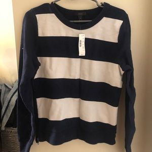 J crew stripped sweater